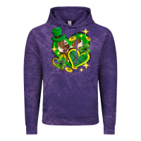 Cloud Purple St. Patrick's Day lucky heart Vintage Hoodie - Neo Western