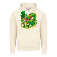 Vintage Artic St. Patrick's Day lucky heart Vintage Hoodie - Neo Western