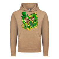 Vintage Coffee St. Patrick's Day lucky heart Vintage Hoodie - Neo Western