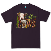 Plum coffee then cows Premium Tee - texasbilliewilder