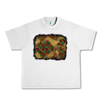 Lunar Rock christmas trees and leopard background Urban Heavy Tee - BundleAndBundleShop