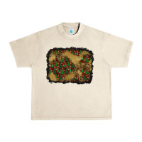 Sandshell christmas trees and leopard background Urban Heavy Tee - BundleAndBundleShop