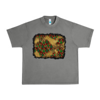Tornado christmas trees and leopard background Urban Heavy Tee - BundleAndBundleShop