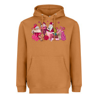 Meerkat pink santa coffee Heavyweight Hoodie - MaliasSmallBusiness