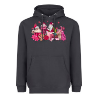 Smoke pink santa coffee Heavyweight Hoodie - MaliasSmallBusiness