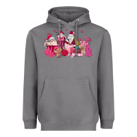 Storm pink santa coffee Heavyweight Hoodie - MaliasSmallBusiness