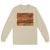 Mushroom leopard serape background Long Sleeve Tee - AdoDesignShop