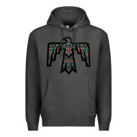 Charcoal Heather Black Aztec Thunderbird Premium Hoodie - Bettercallsaul