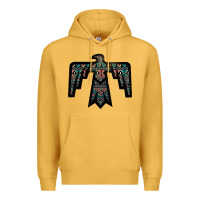 Mustard Black Aztec Thunderbird Premium Hoodie - Bettercallsaul