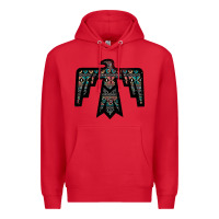 Red Black Aztec Thunderbird Premium Hoodie - Bettercallsaul