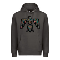 Smoke Black Aztec Thunderbird Premium Hoodie - Bettercallsaul