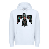 White Black Aztec Thunderbird Premium Hoodie - Bettercallsaul