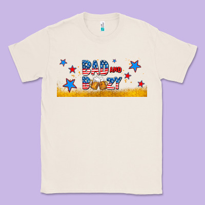 Bad And Boozy Classic Tee Designed By Adodesignshop