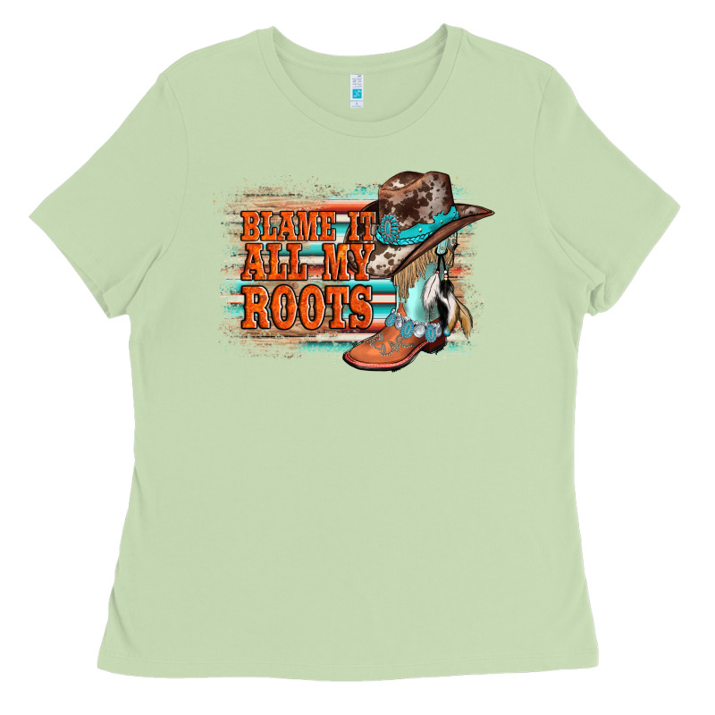 Blame It All My Roots Ladies Tee by AdoDesignShop | Teevron