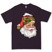 Plum Santa Claus With Snow Premium Tee - RanaPortraitStore