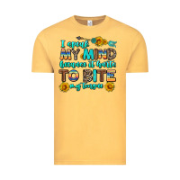 Vintage Mustard i speak my mind because it hurts to bite my tongue Vintage Tee - AdoDesignShop
