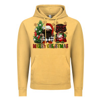 Vintage Mustard merry christmas buffalo afro gnomies Vintage Hoodie - FaDigitalArtStudio