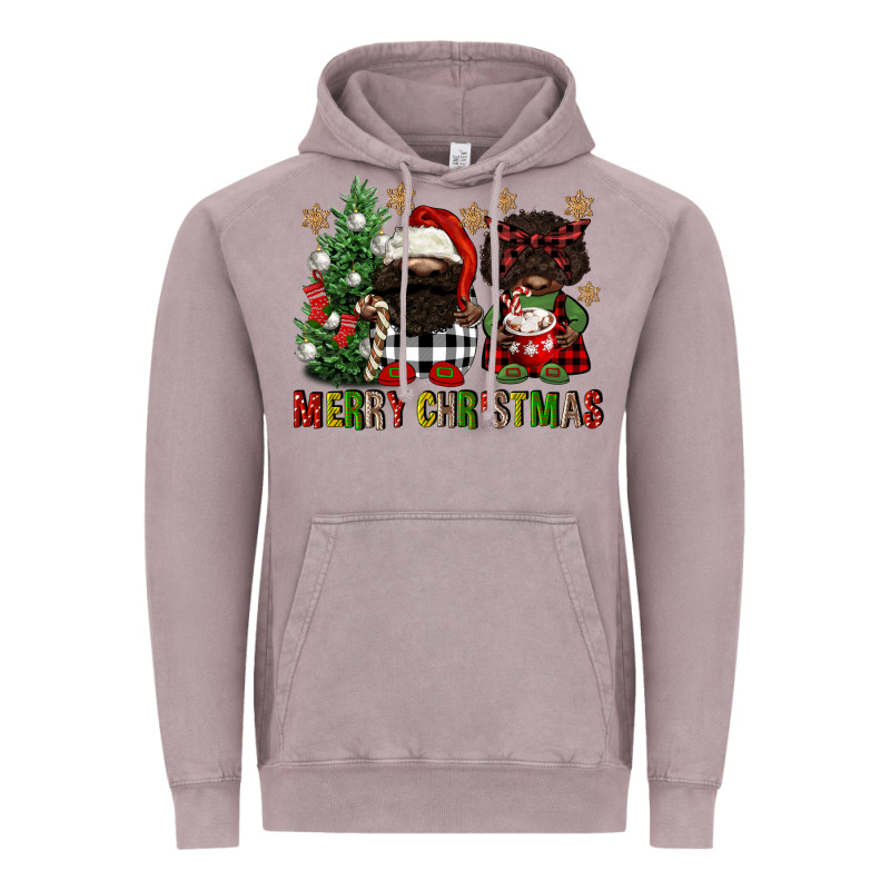 Merry Christmas Buffalo Afro Gnomies Vintage Hoodie by FaDigitalArtStudio | Teevron