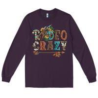 Plum rodeo crazy bucking bronco cowboy Long Sleeve Tee - Artiststas