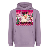 Lavender merry pink christmas santa Heavyweight Hoodie - MaliasSmallBusiness