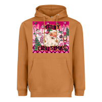 Meerkat merry pink christmas santa Heavyweight Hoodie - MaliasSmallBusiness