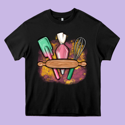 Customized Kitchen Elements Heavy Core Tee Designed By Maliassmallbusiness