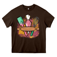 Chocolate Brown customized kitchen elements Heavy Core Tee - MaliasSmallBusiness