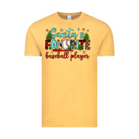 Vintage Mustard santa s favorite baseball player Vintage Tee - JahusDesignShop