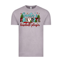 Vintage Zinc santa s favorite baseball player Vintage Tee - JahusDesignShop