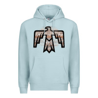 Blue Mist Western Light Aztec Thunderbird Premium Hoodie - Bettercallsaul