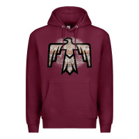 Burgundy Western Light Aztec Thunderbird Premium Hoodie - Bettercallsaul