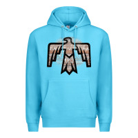Ocean Blue Western Light Aztec Thunderbird Premium Hoodie - Bettercallsaul
