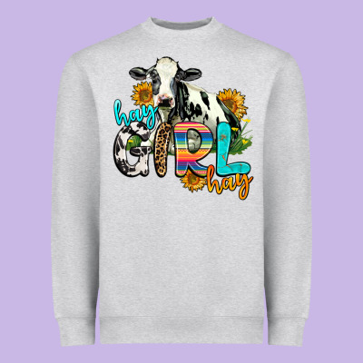 Hay Girl Hay Heavyweight Sweatshirt Designed By Adodesignshop