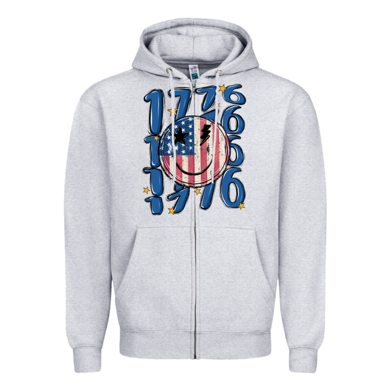 1776 Zipper Hoodie by MaliasSmallBusiness | Teevron