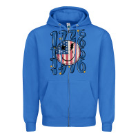 True Royal 1776 Zipper Hoodie - MaliasSmallBusiness
