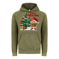 Vintage Olive merry christmas gnomes Vintage Hoodie - FaDigitalArtStudio