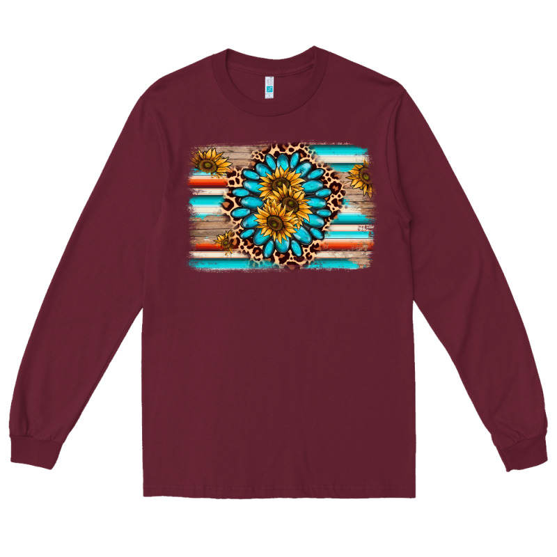 Gemstone Sunflower Background Long Sleeve Tee by AdoDesignShop | Teevron