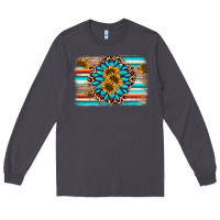 Smoke gemstone sunflower background Long Sleeve Tee - AdoDesignShop