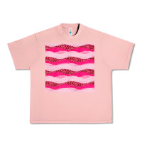Salmon valentines day glitter and leopard seamless pattern Urban Heavy Tee - BundleAndBundleShop