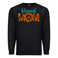 Black Blessed Mom Premium Sweatshirt - BundleAndBundleShop