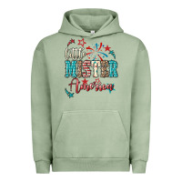 Pigment Oil Green Little mister America 4th of july Urban Hoodie - HowdyJamesFarm