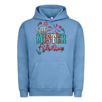 Pigment Pebble Blue Little mister America 4th of july Urban Hoodie - HowdyJamesFarm
