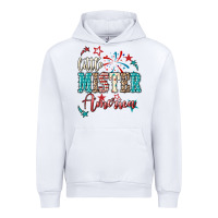 White Little mister America 4th of july Urban Hoodie - HowdyJamesFarm