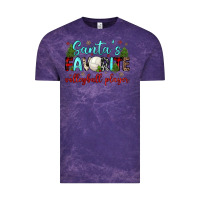 Cloud Purple santa s favorite volleyball player Vintage Tee - JahusDesignShop