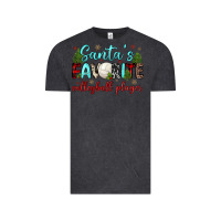 Vintage Black santa s favorite volleyball player Vintage Tee - JahusDesignShop