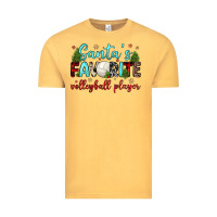 Vintage Mustard santa s favorite volleyball player Vintage Tee - JahusDesignShop