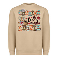 Cooking Is Love Made Edible Heavyweight Sweatshirt | Teevron