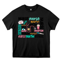 Black nurse Heavy Core Tee - MaliasSmallBusiness