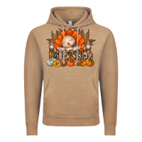 Vintage Coffee Thanksgiving Turkey Pumpkin Blessed Vintage Hoodie - CowhideDigitalArt