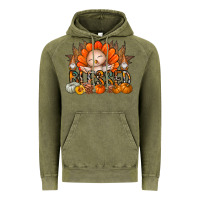 Vintage Olive Thanksgiving Turkey Pumpkin Blessed Vintage Hoodie - CowhideDigitalArt